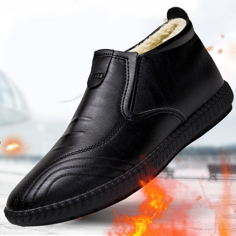 Men's Winter Fur Cold-resistant Warm Shoes foto 3