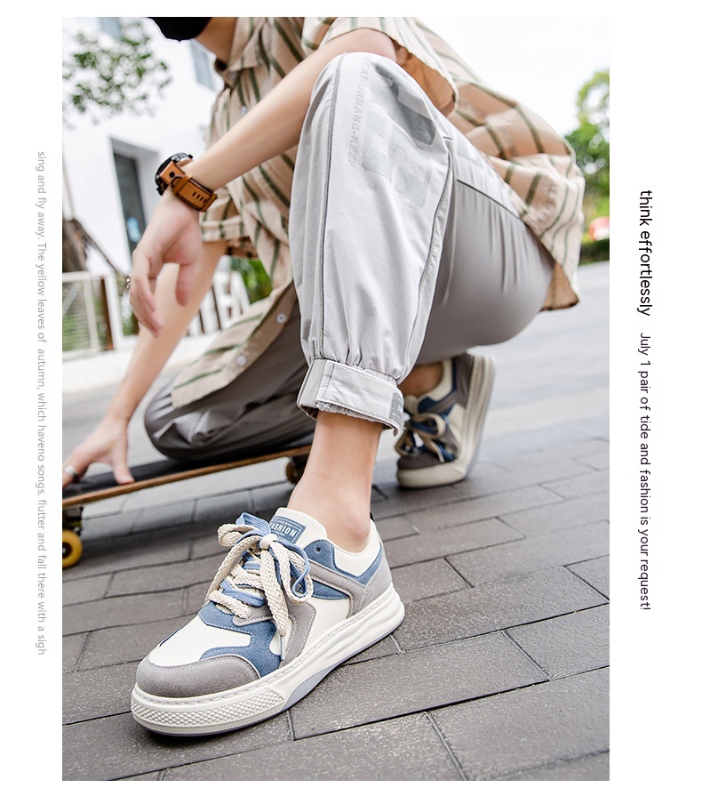 Spring Men's Casual Fashion Platform Canvas Shoes foto 3