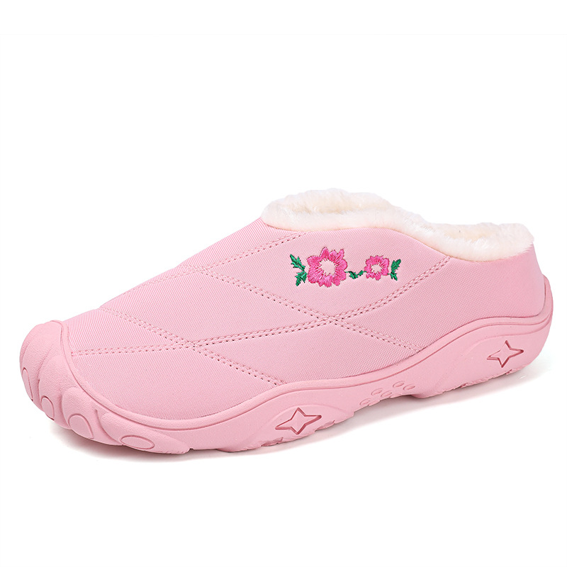 New Baotou Women's Indoor Home Couple Fleece-lined Warm Cotton Slippers foto 2