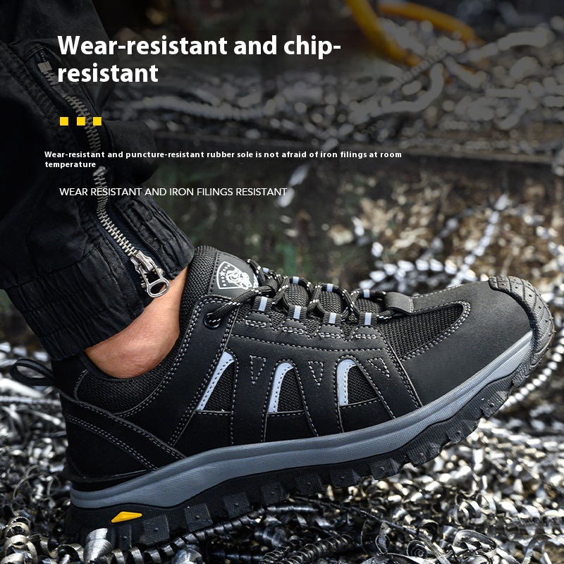Men's Deodorant Toe Cap Lightweight Protective Footwear