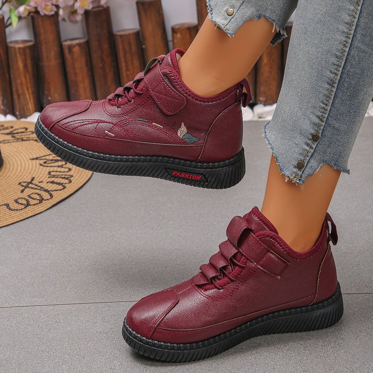 Female Non-slip Comfortable Velvet Warm Cotton Shoes foto 3