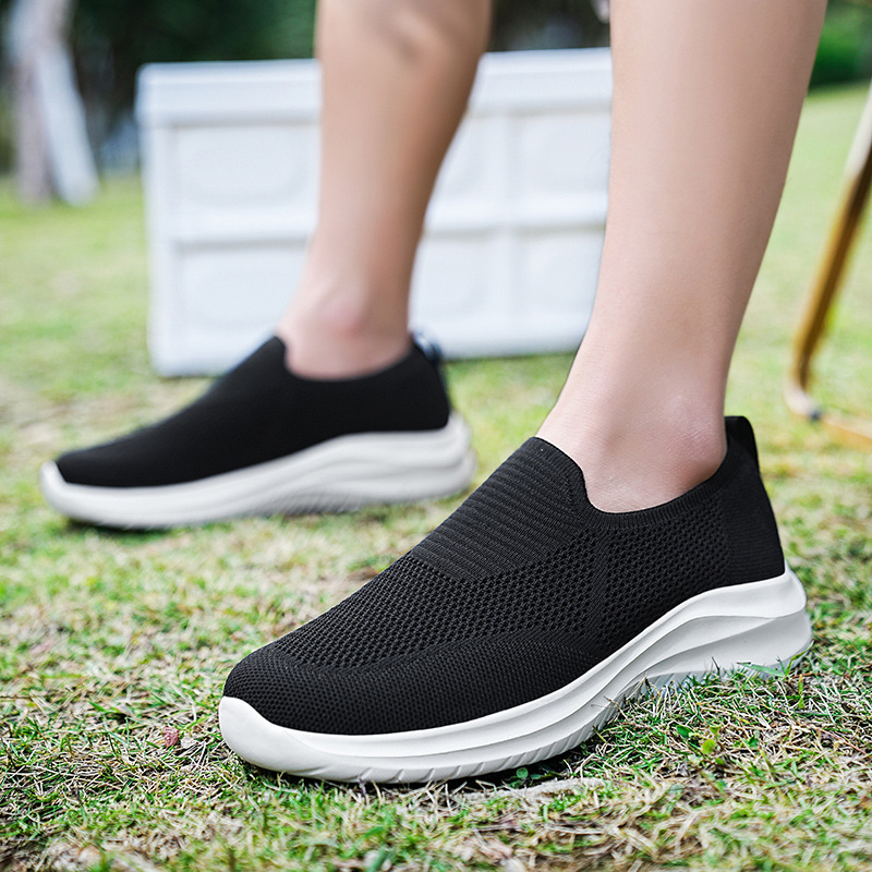 Mesh Flying Woven Breathable Loafers Comfortable All-match Shoes foto 3