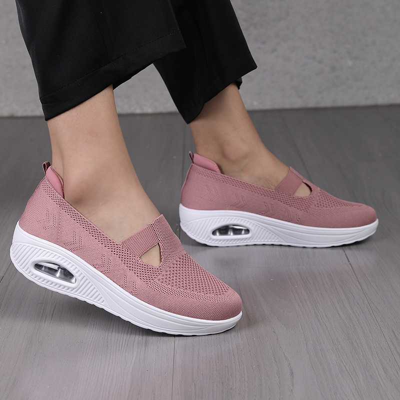Women's Wedge Platform Mesh Surface Breathable Casual Shoes foto 5