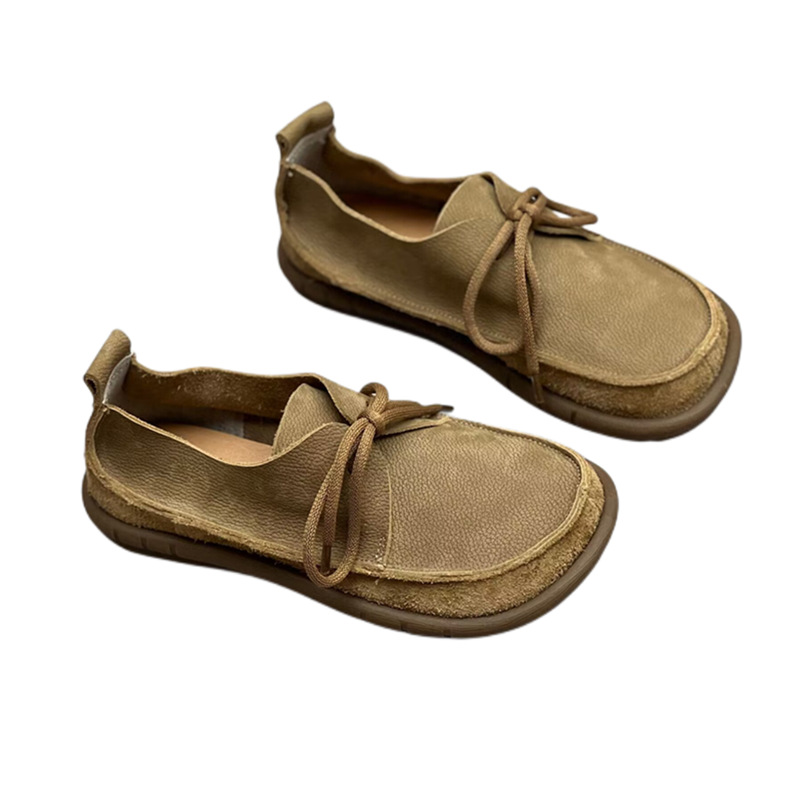 Retro Artistic Versatile Flat Lace-up Shoes For Women foto 5
