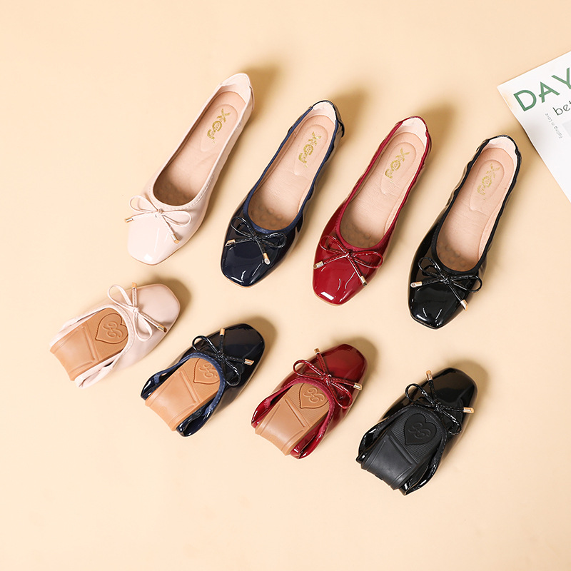 Square Toe Soft Bottom Soft Upper Shoes Women foto 4