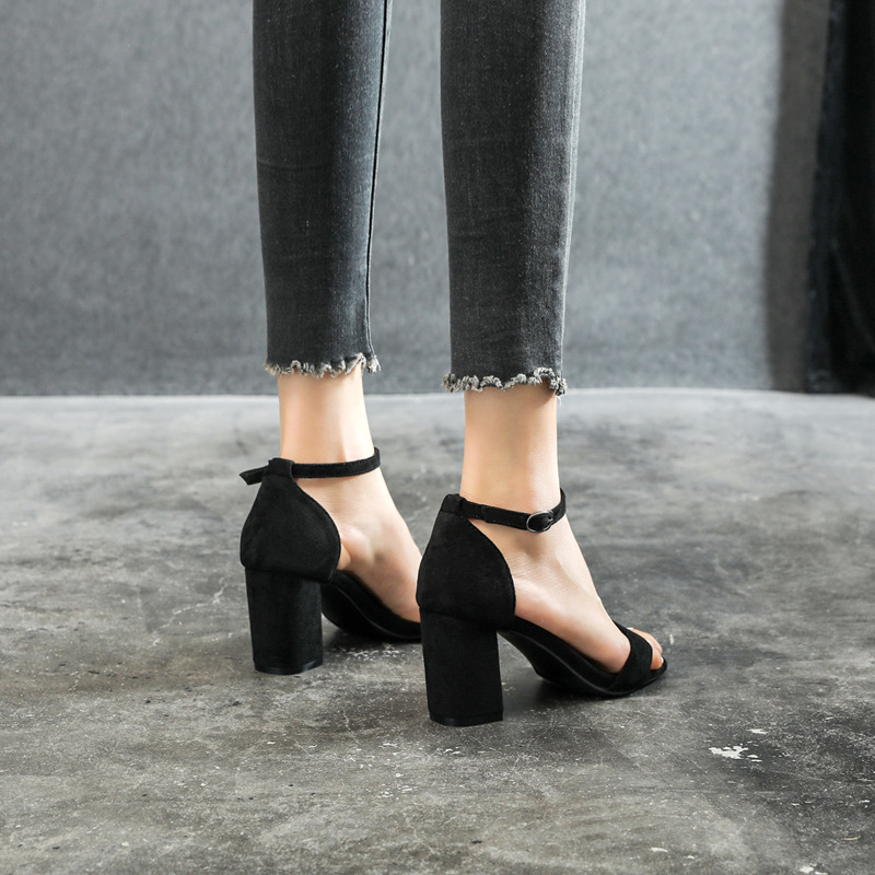 Chunky Heel Ankle-strap Plus Size Plus-sized Women's Shoes foto 5