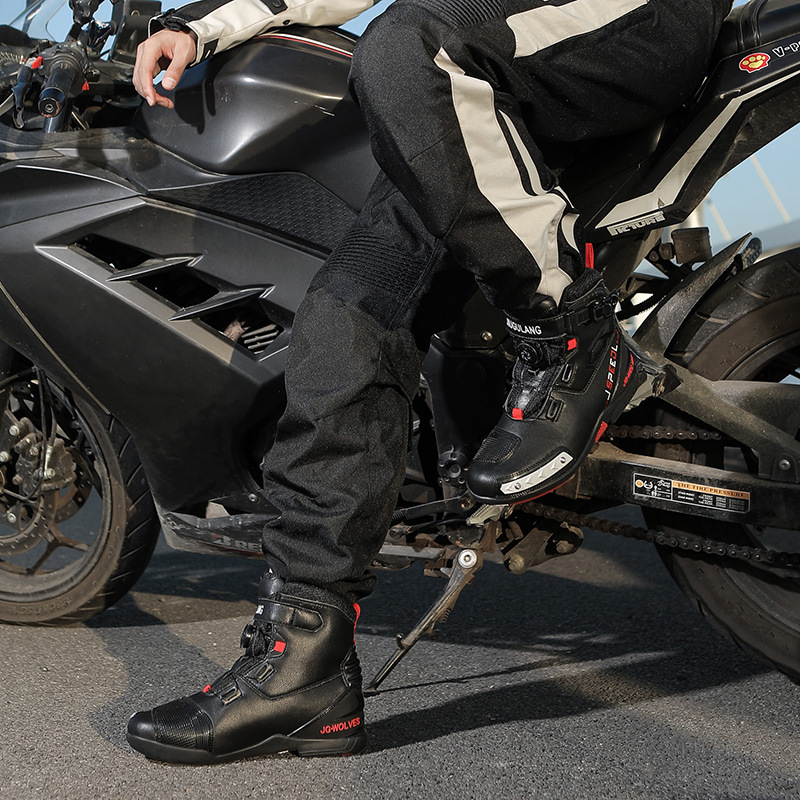 Men's Knight Motorcycle Shoes Waterproof Non-slip foto 3