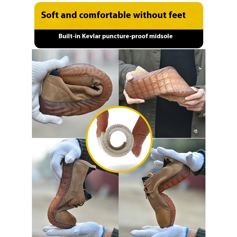 Anti-smashing And Anti-penetration Kevlar Winter Breathable Light Work Shoes foto 2