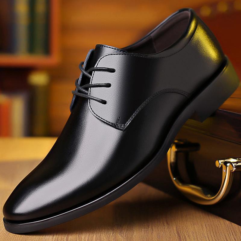 Men's Leather Shoes Business Formal Wear foto 3