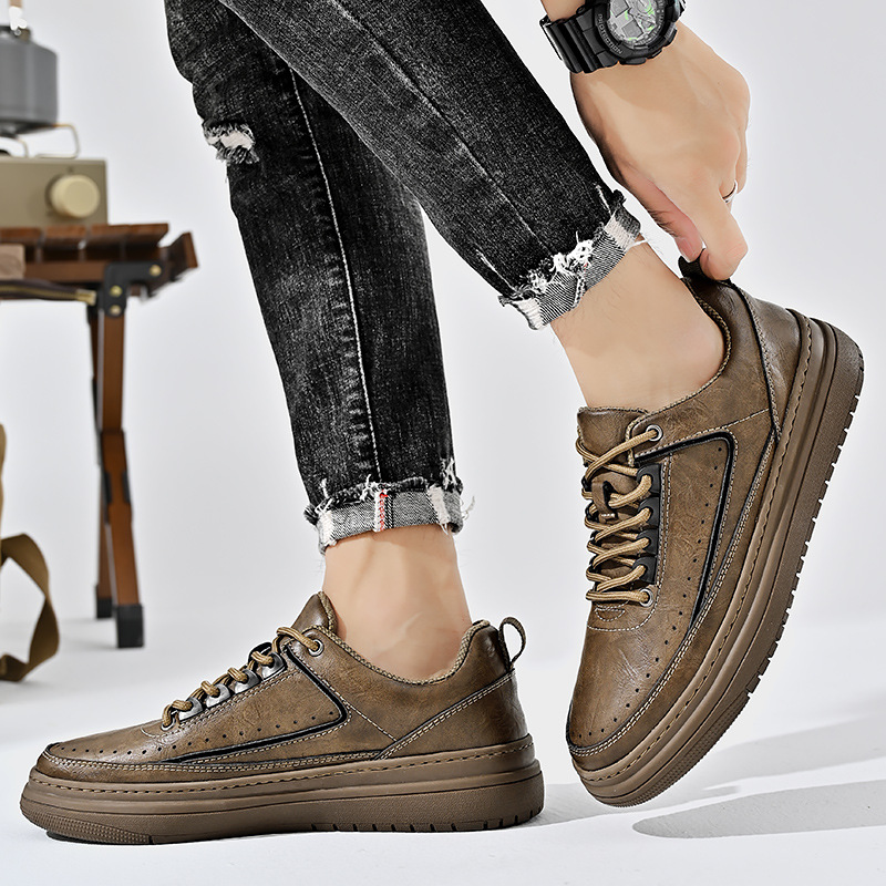 New Retro Large Size Versatile Business Work Low Casual Shoes foto 5