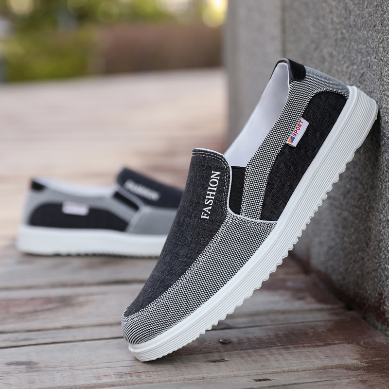 Men's Casual Shoes Board Shoes Breathable Canvas Shoes foto 5