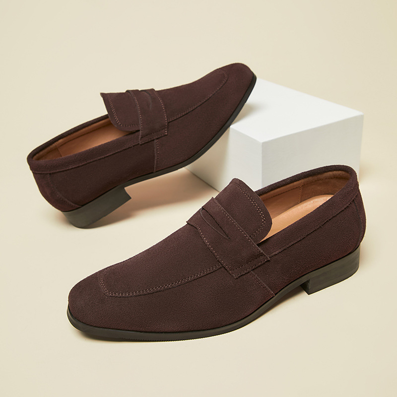 Summer Slip-on New Japanese Style Simple Suede Shoes foto 2