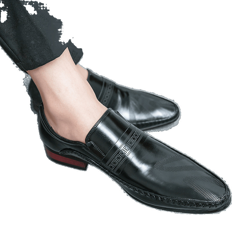 Breathable Business Casual Leather Shoes foto 3