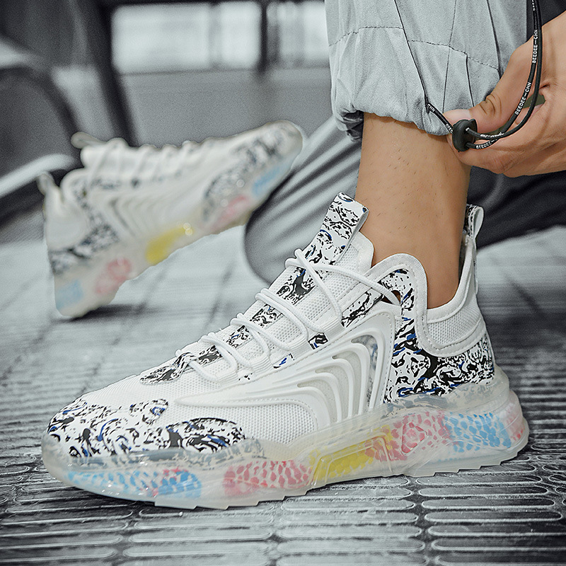 Men's Mesh Sports Hollowed Leisure Mesh Surface Shoes foto 2