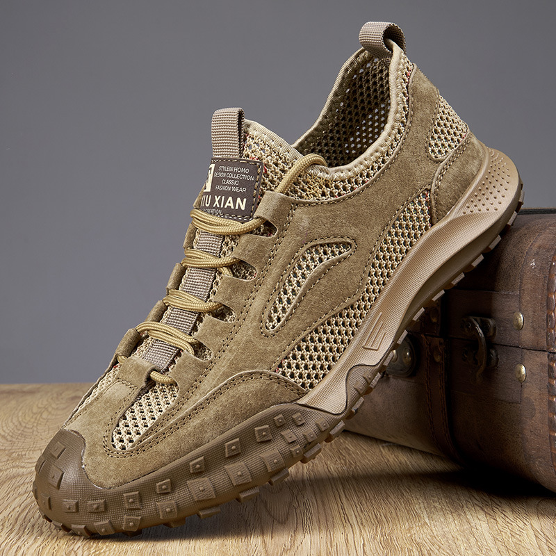 Casual Plus Size Suede Leather Mesh Casual Shoes Breathable foto 5
