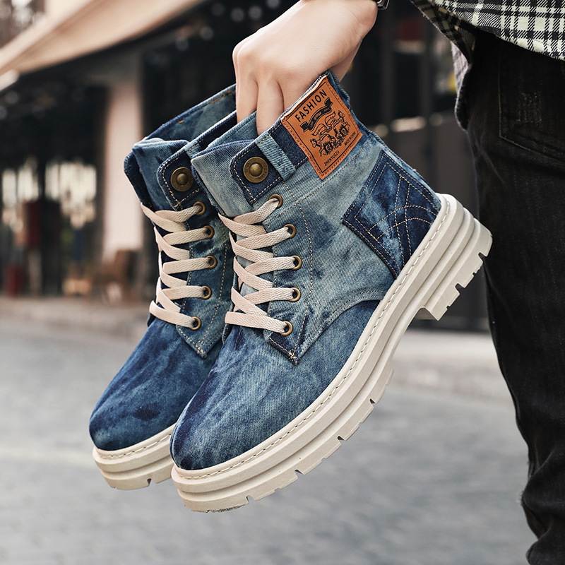 British-style Men's High-top Boots foto 4