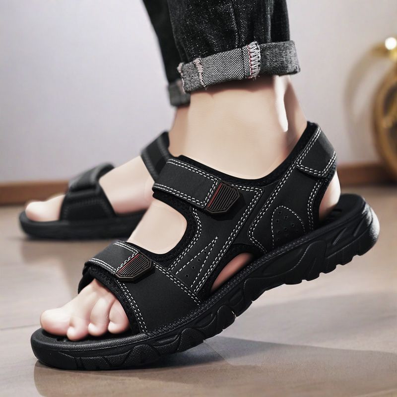 Men's Non-slip Deodorant Water-soaking Eva Ultra-light Velcro Breathable Quick-drying Wading Shoes foto 3