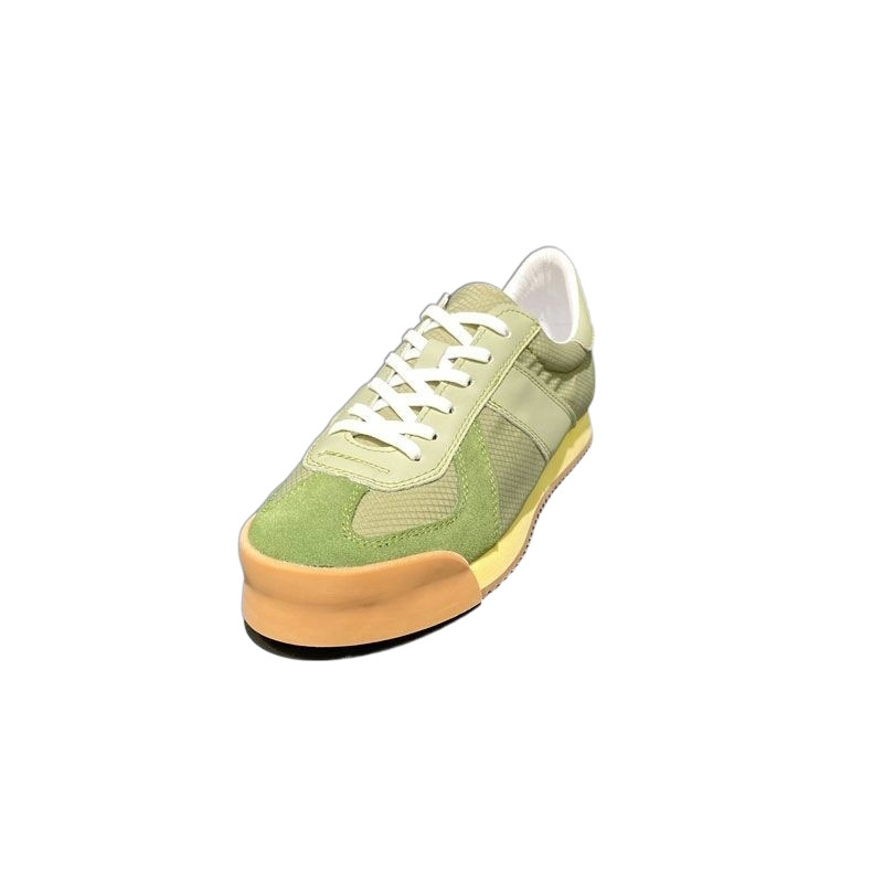 Summer Men's Ultra-light Raise The Bottom Genuine Leather Mesh Breathable Versatile Sports Shoes foto 4