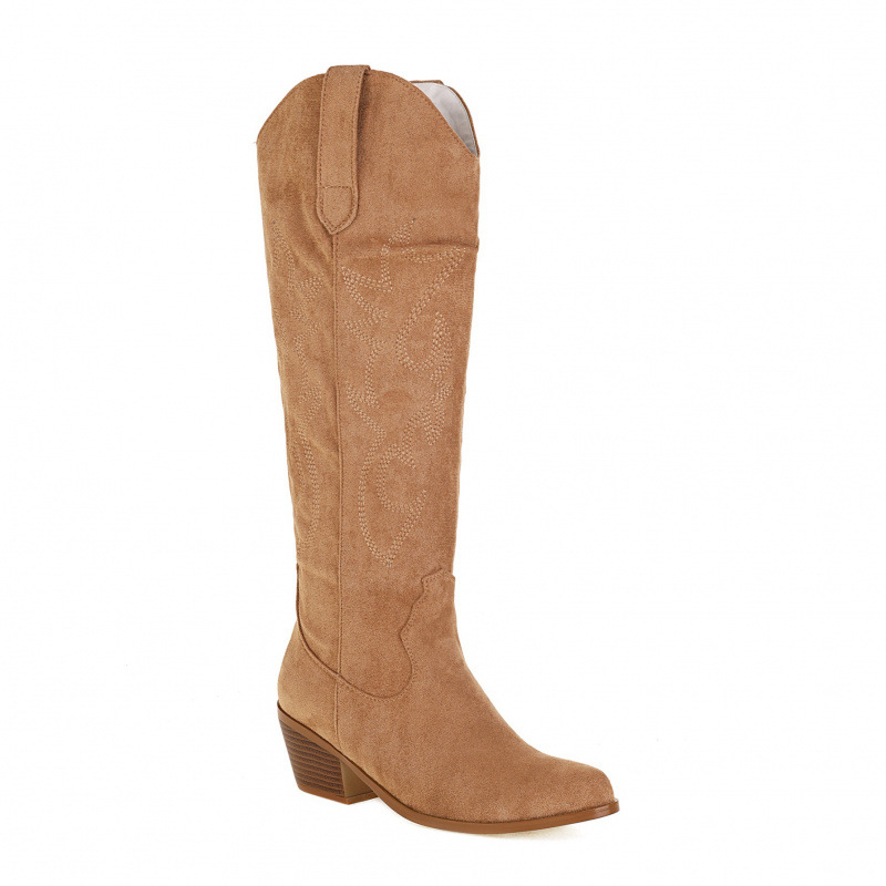 Western Cowboy Embroidered High-Heel Boots foto 3