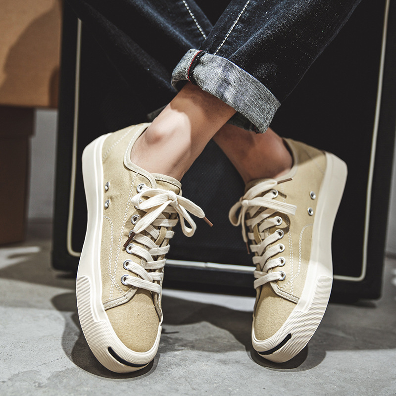 Men's Casual Canvas Shoes Korean Style foto 4