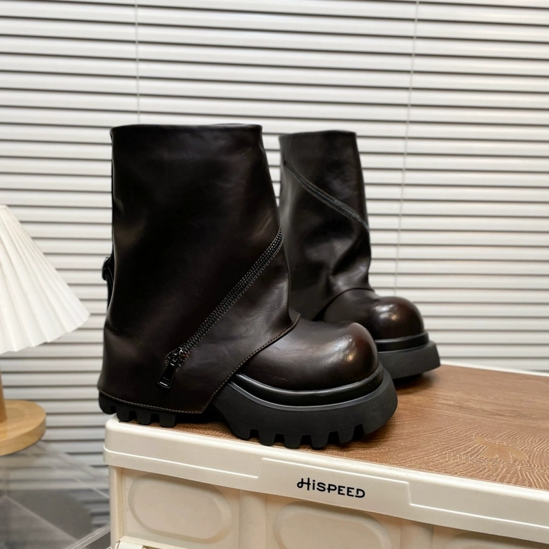 New Autumn Women's High Boots With Zippers And Thick Soles foto 2