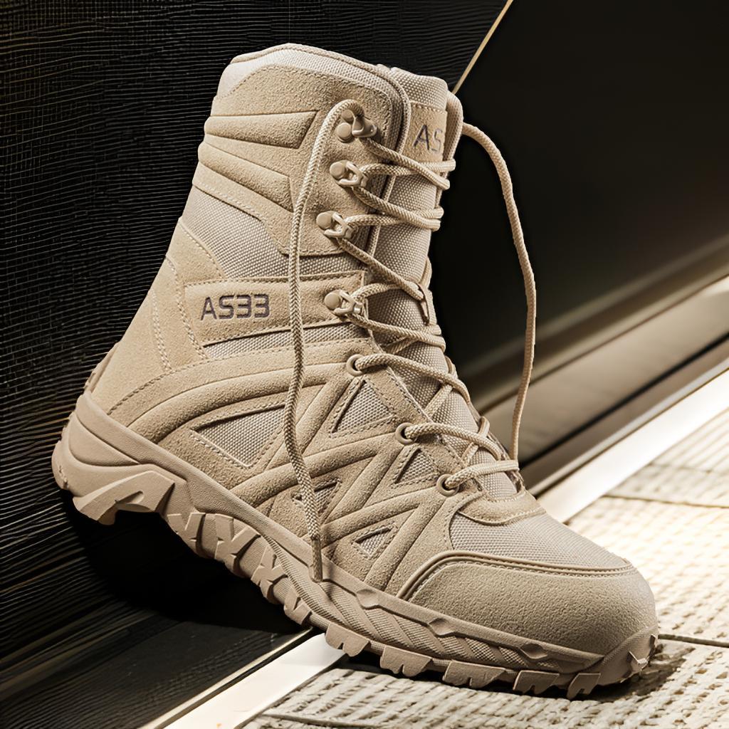 Breathable Leather Hiking Boots High-top Outdoor Climbing Shoes And Rugged Work Boots For The Wildernes foto 5