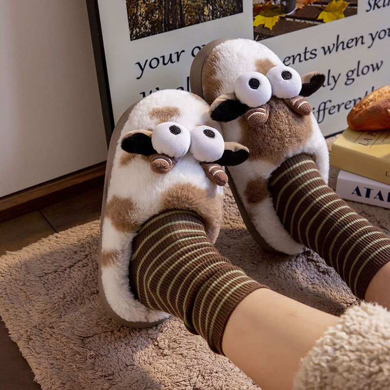 Women's Cotton Slippers For Winter Indoor Home Warmth With Fleece foto 4