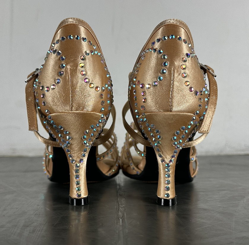 Diamond Latin Dance Women's High Heel Dancing Shoes foto 3