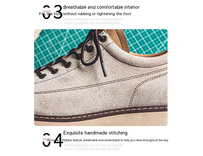 National Fashion Youth All-matching Comfortable Platform Round Head Outdoors Commute Work Shoes foto 5