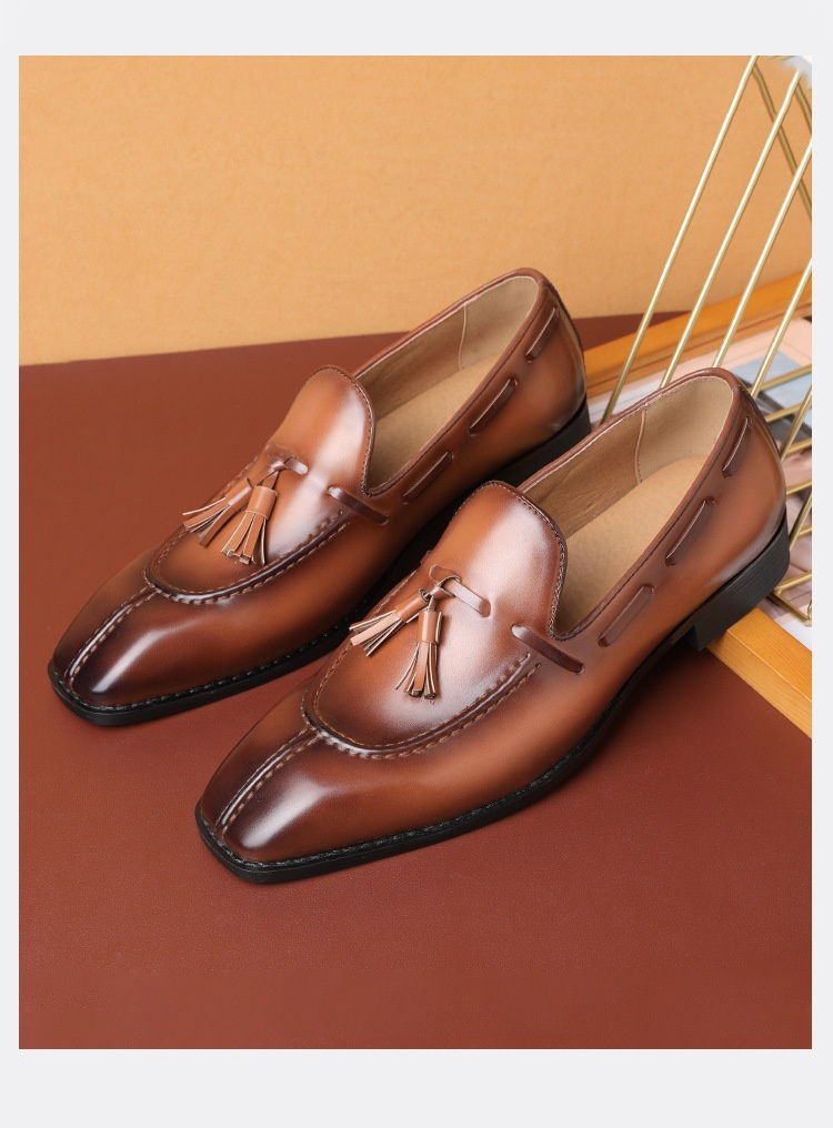 Business Casual Breathable Leather Shoes foto 5