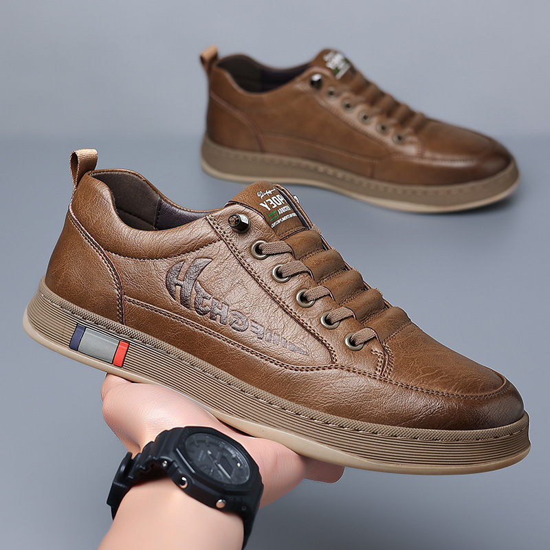New Breathable All-matching Casual Men's Leather Shoes foto 5