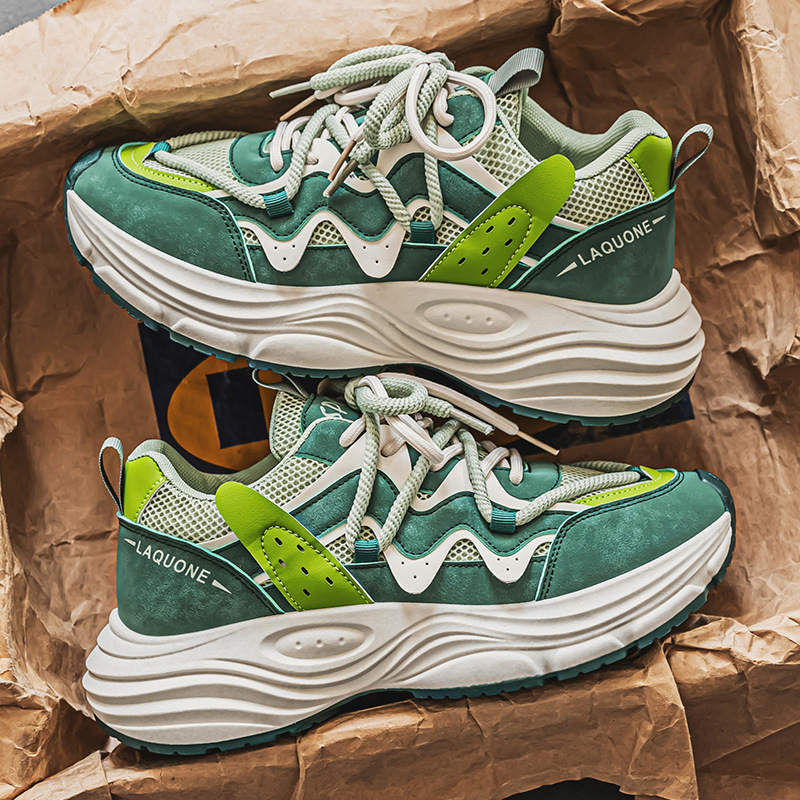 Breathable Casual Running Dad Shoes With A Thick Sole For Teens foto 3