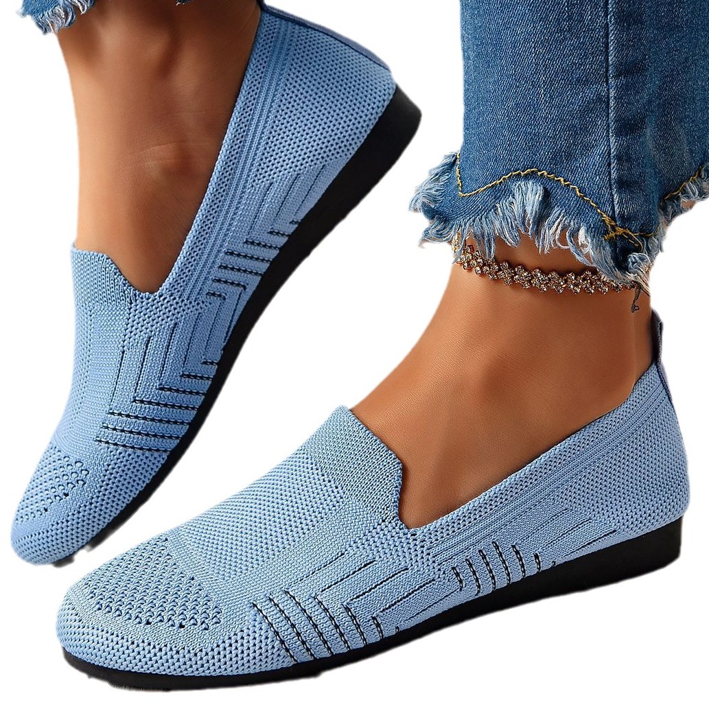 Womens Flat, Low-cut Casual Fashion French-style Fabric Shoes foto 4