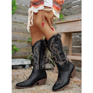Womens Chunky Heel Boots foto 3