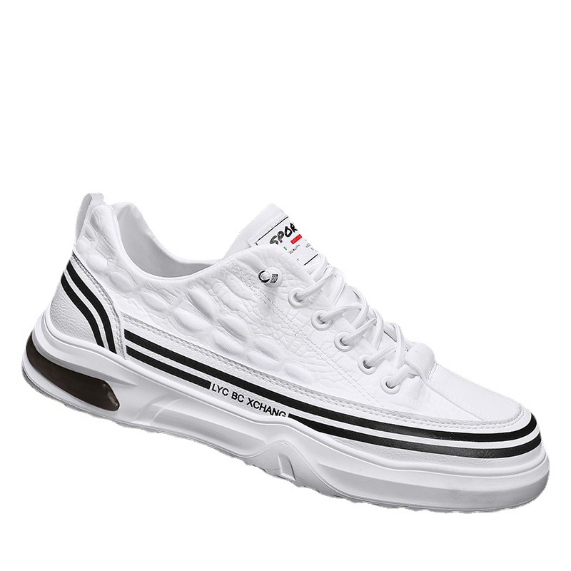 Youth Outdoor Sneakers Low-top Slip-on Casual Shoes Canvas White Shoes foto 2