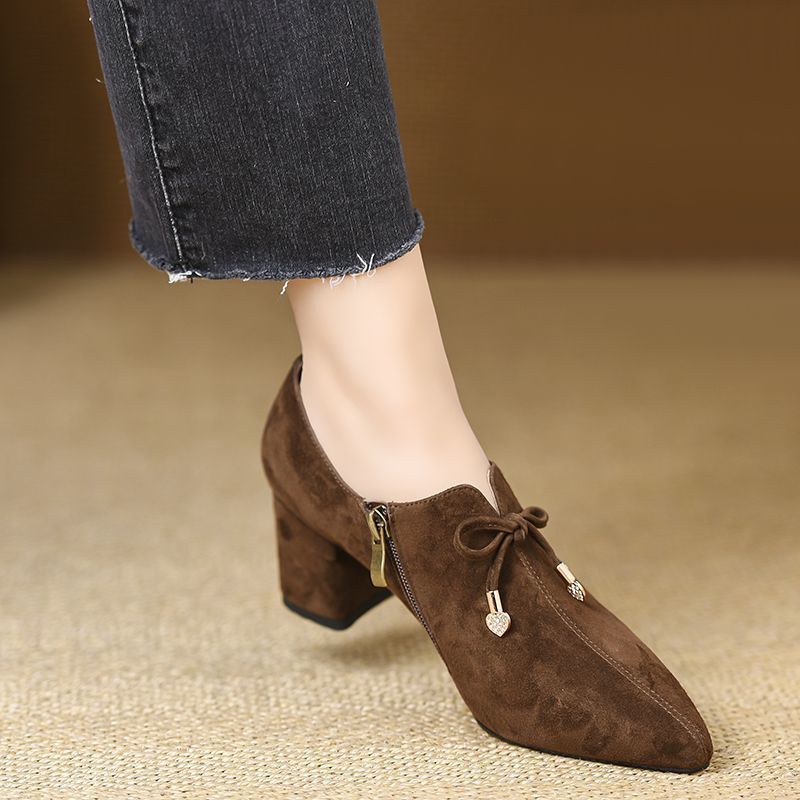 Chunky Heel Stylish Women's Flats foto 3