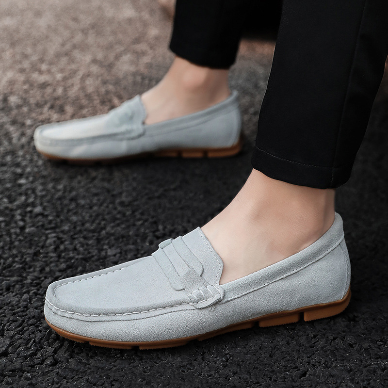 Slip-on Gommino Male Authentic Leather British Style Lazy Soft Sole Shoes foto 4