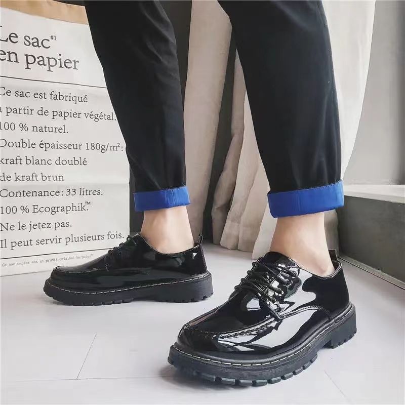 Men's Fashion Casual Waterproof Non-slip Breathable Leather Shoes foto 5