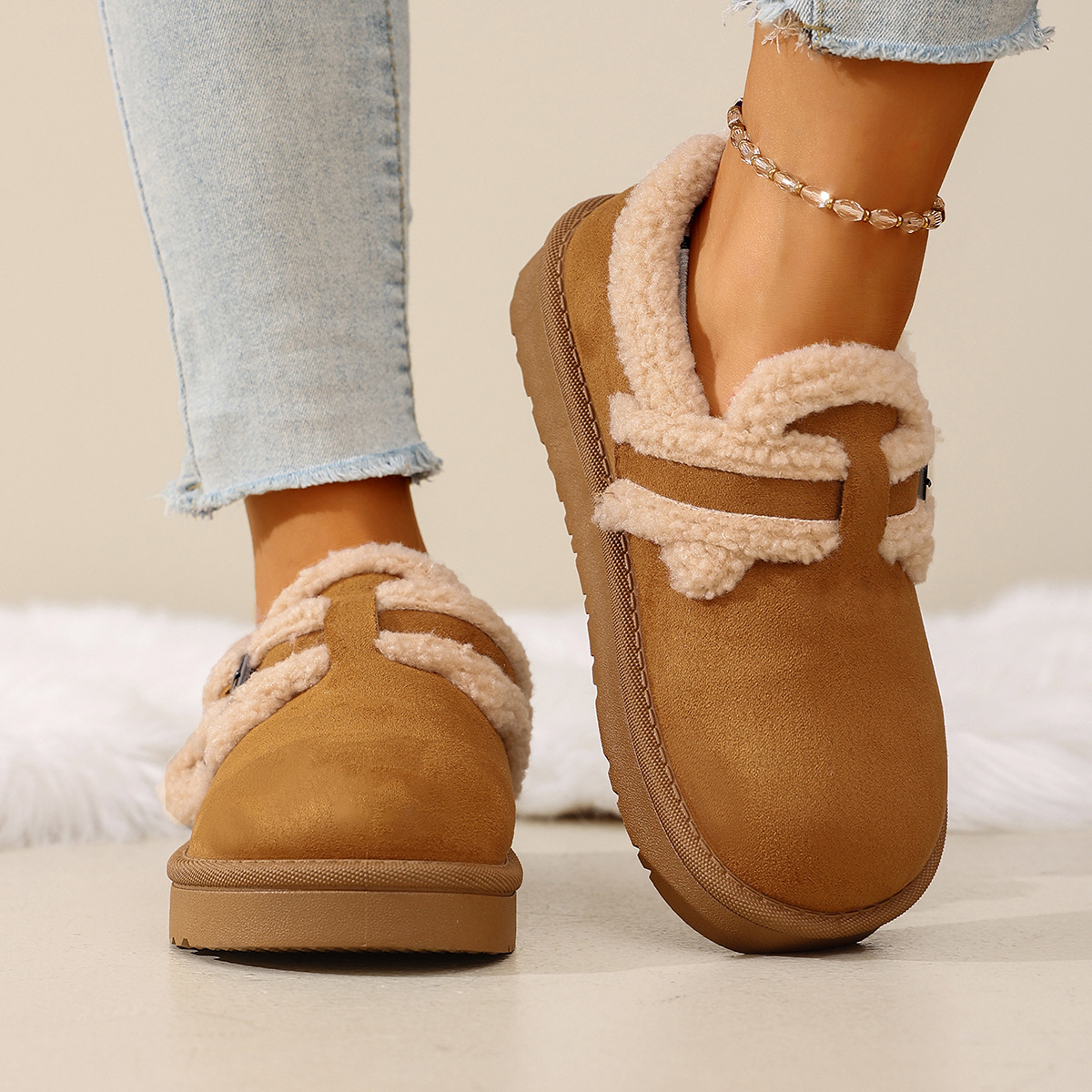 Season New Retro Platform Cotton Shoes For Women foto 5