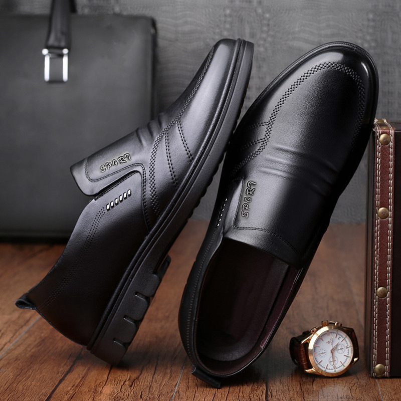 Men's Soft-soled Non-slip Casual Leather Shoes foto 5