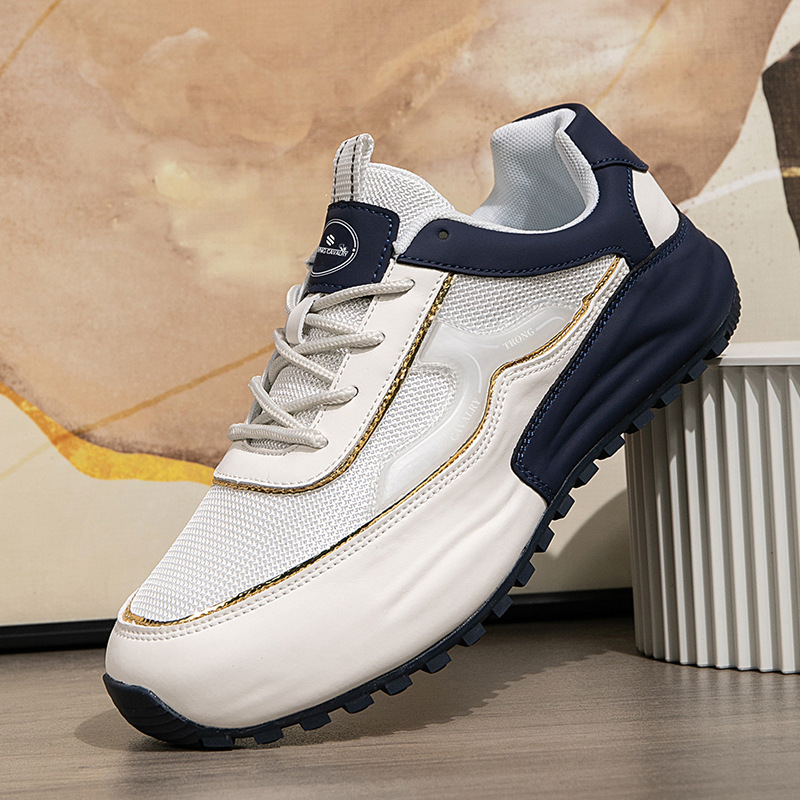 Men's Cattle Leather Bag Sole Student Leisure Sports Platform Height Increasing Insole foto 5