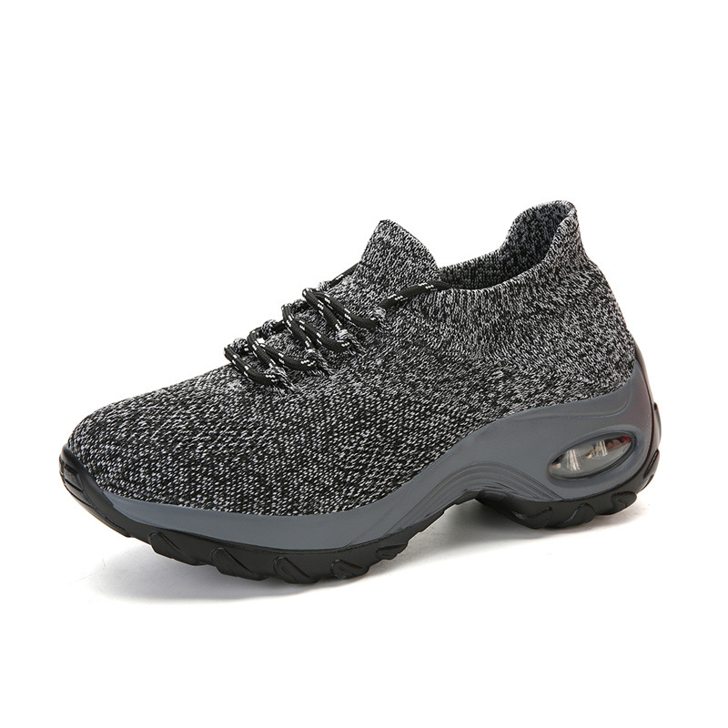Plus-size Womens Flyknit Breathable Sneakers foto 2