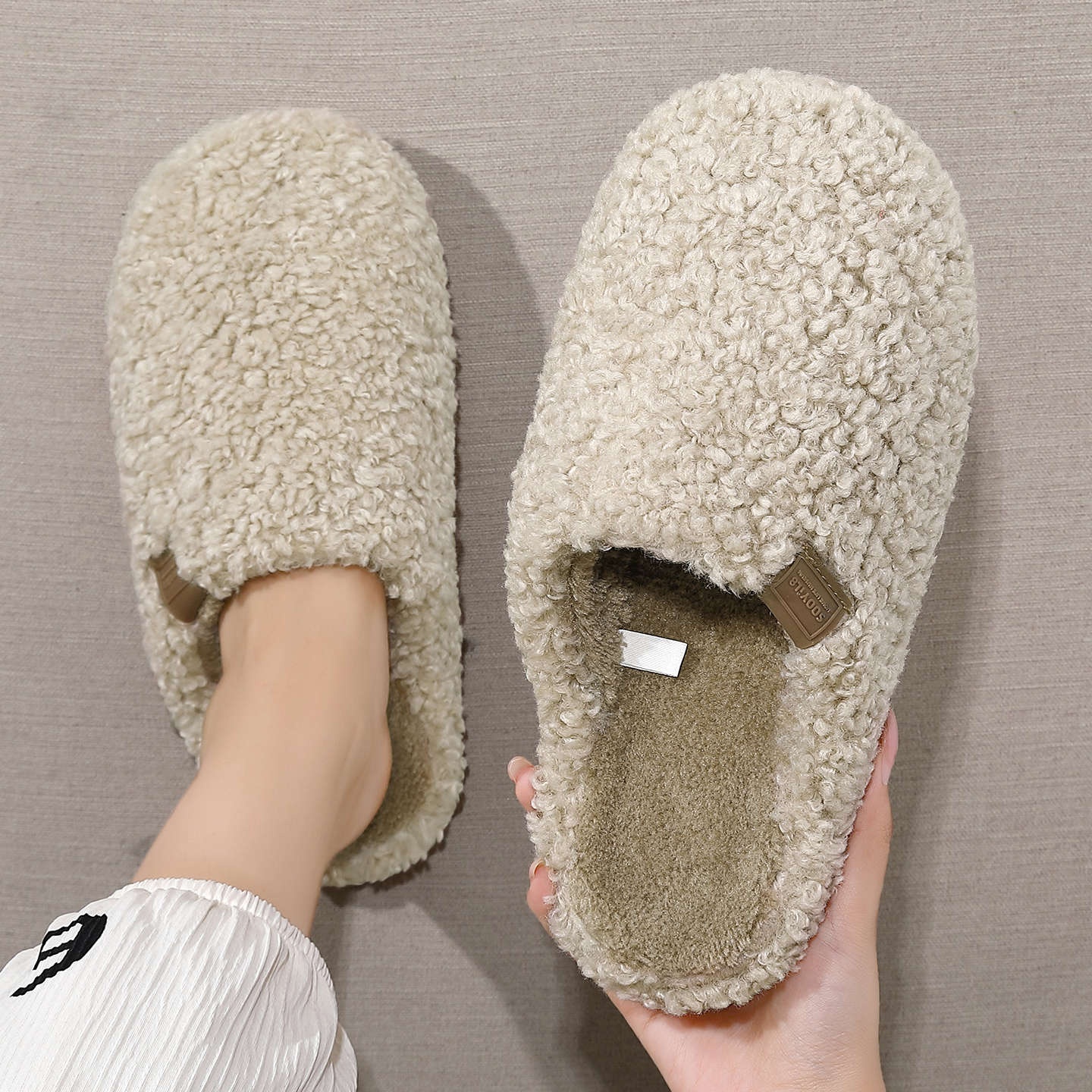 Womens Cozy Thick Soled Slippers For The Home foto 4