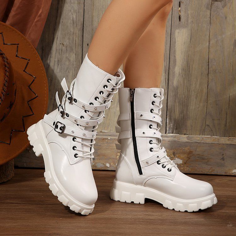 Upgraded Women's Fleece-lined Martin Boots foto 2