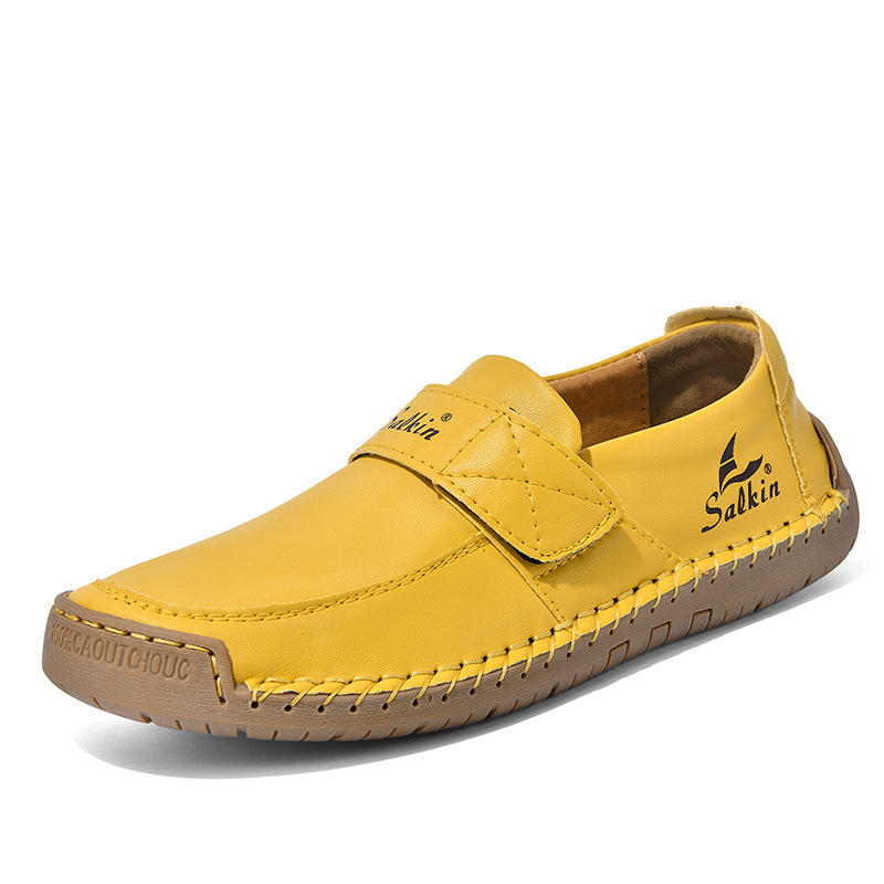 Autumn Leisure Hand-stitched Leather Shoes foto 5