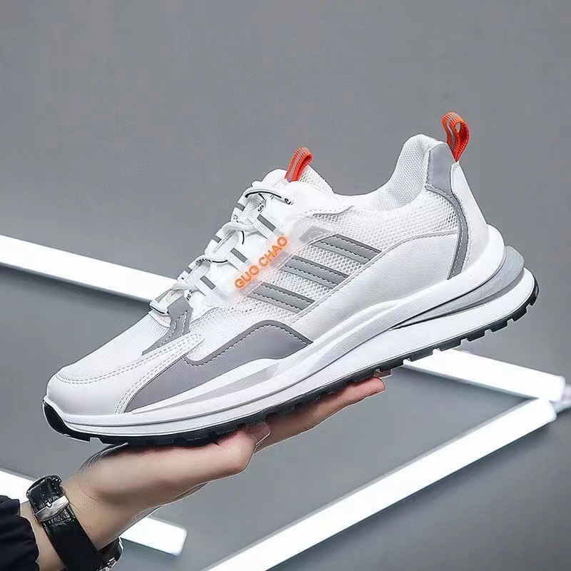 Mesh Breathable Lace Up Running Sneaker Men foto 4