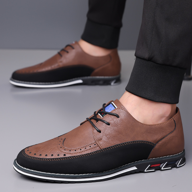 Business Fashion Comfortable Leather Shoes Men foto 3