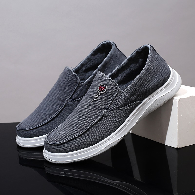 Old Beijing Cloth Shoes Men's Plus Size Canvas foto 5