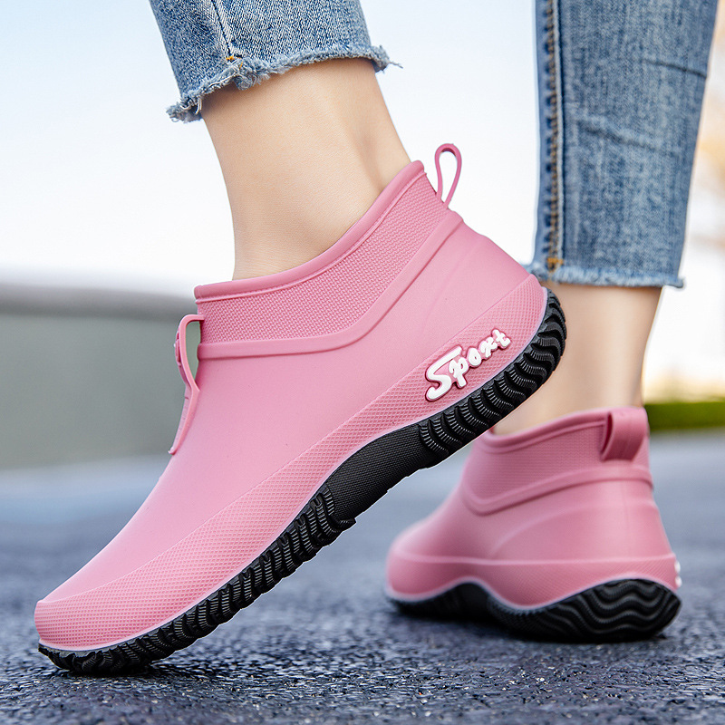 Low Top Waterproof Non-slip Camping Rain Boots foto 4