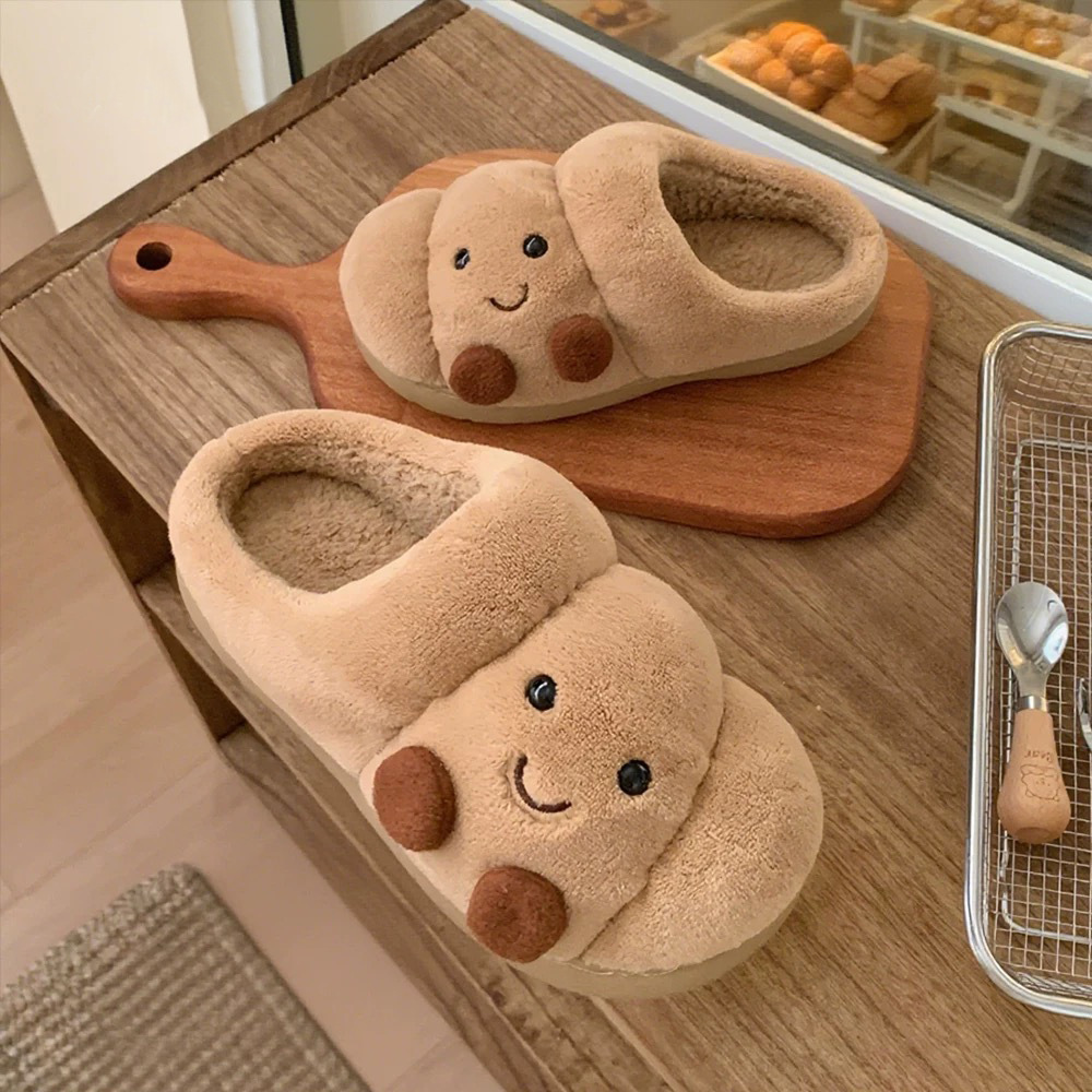 Household Lovers Thick Bottom Can Praise Bread Cotton Slippers foto 5